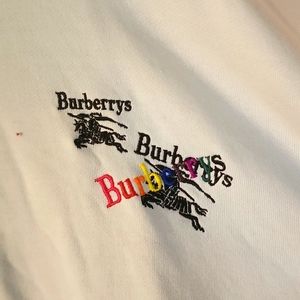 Burberry xl mens light blue hooded sweatshirt